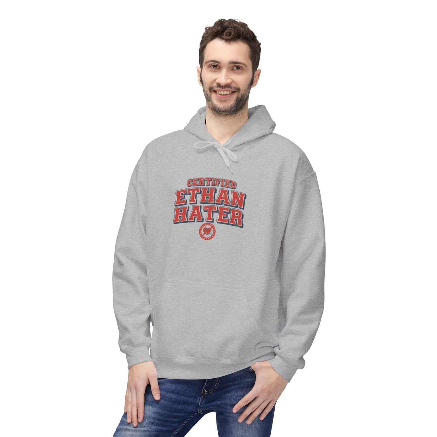 Hoodie - "Certified Ethan Hater" Vintage-Style Graphic Hoodie