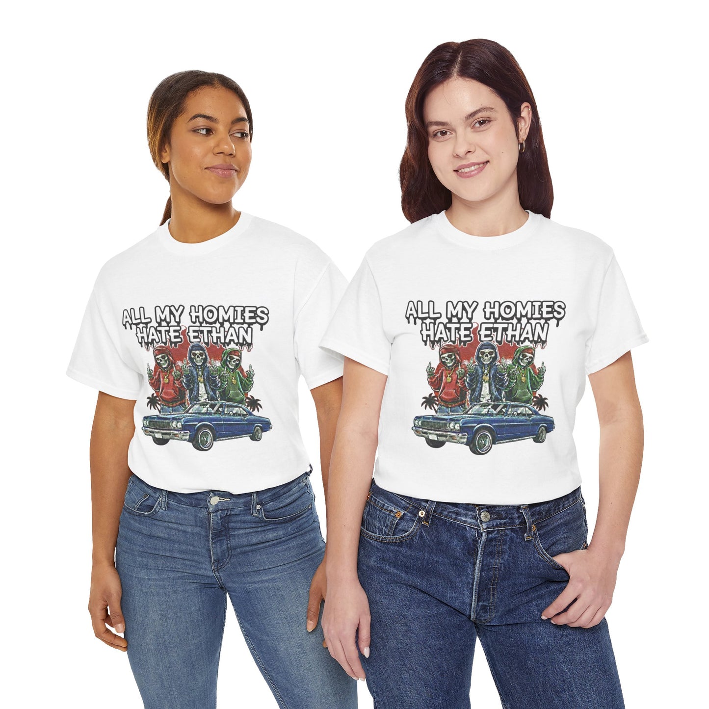 T‑Shirt — "All My Homies Hate Ethan" Vintage Lowrider Graphic Tee