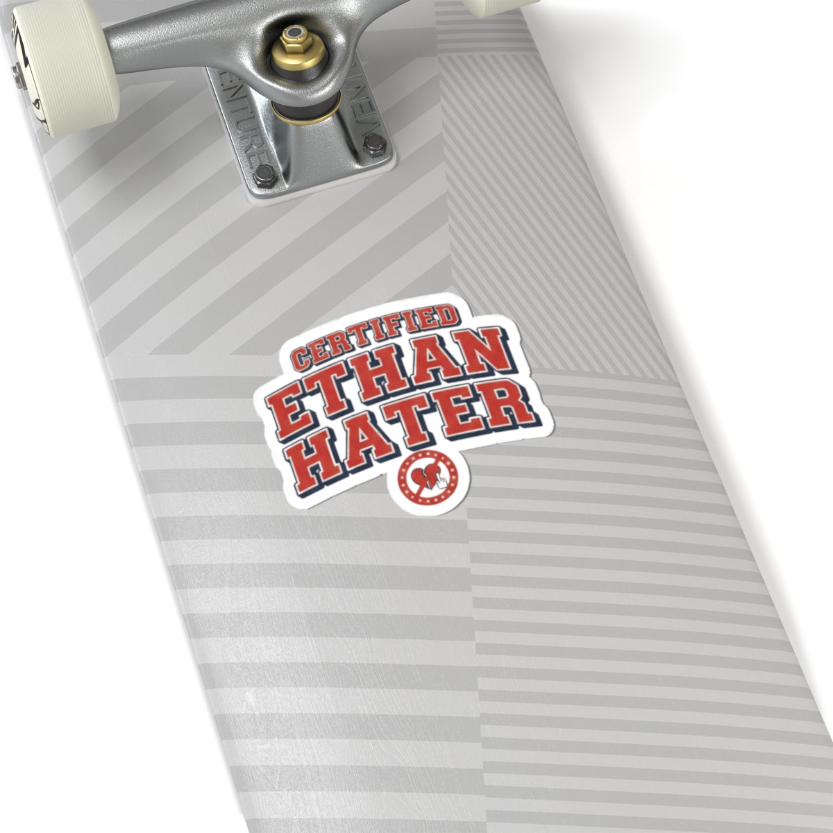 Certified "Ethan Hater" Kiss-Cut Sticker — Funny Personalized Name Sticker for Laptops, Water Bottles & Gifts
