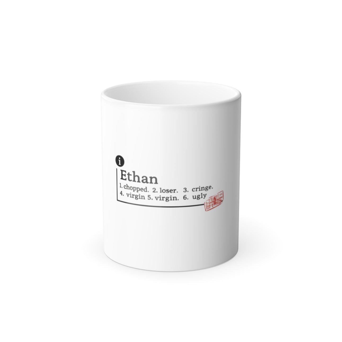 Ethan Definition Color-Changing Mug — Funny Personalized Name Gift (11oz)