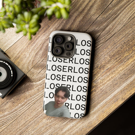 Loser Repeat Pattern Phone Case — Meme Photo Protective Case