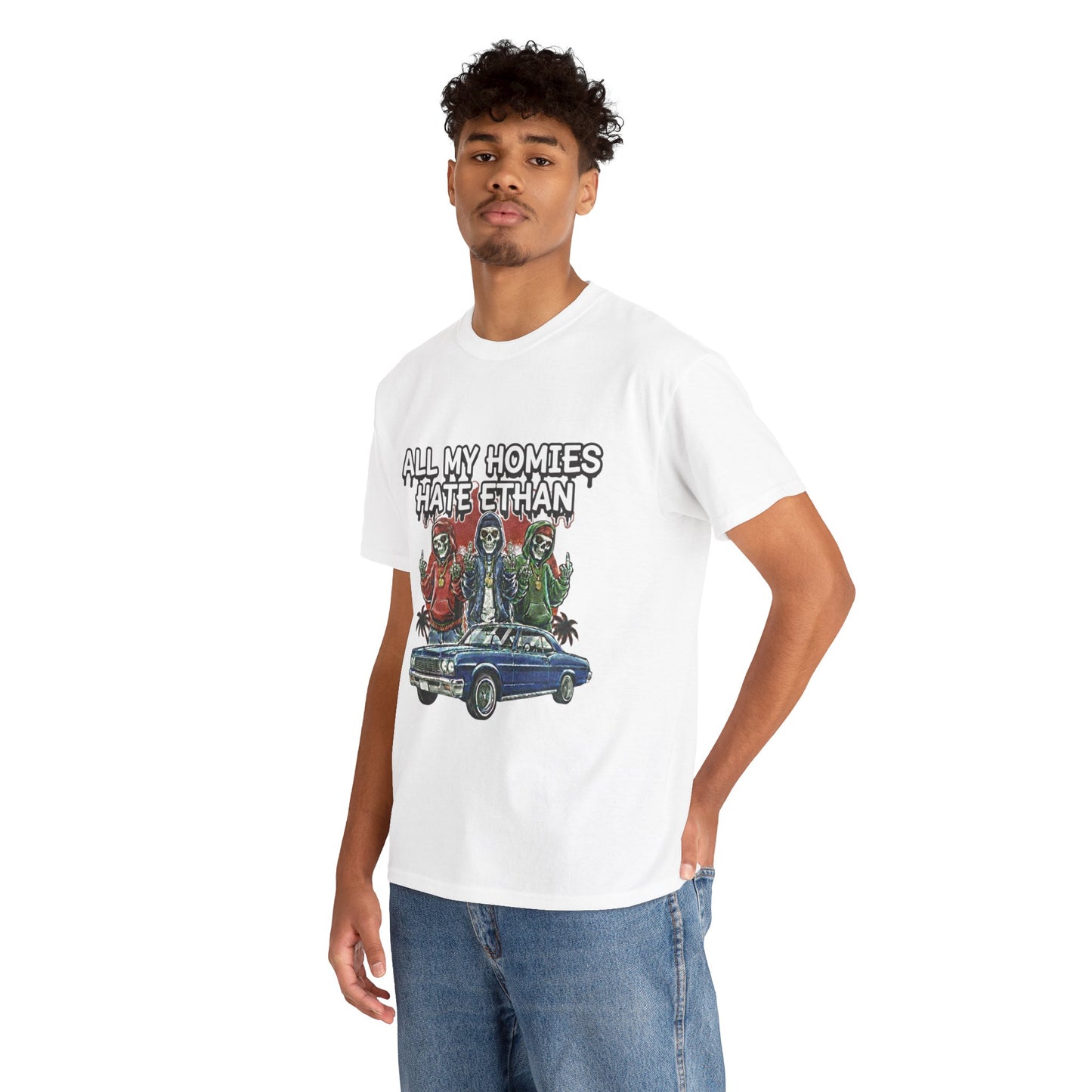 T‑Shirt — "All My Homies Hate Ethan" Vintage Lowrider Graphic Tee