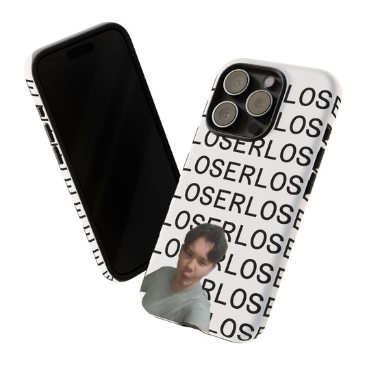 Loser Repeat Pattern Phone Case — Meme Photo Protective Case