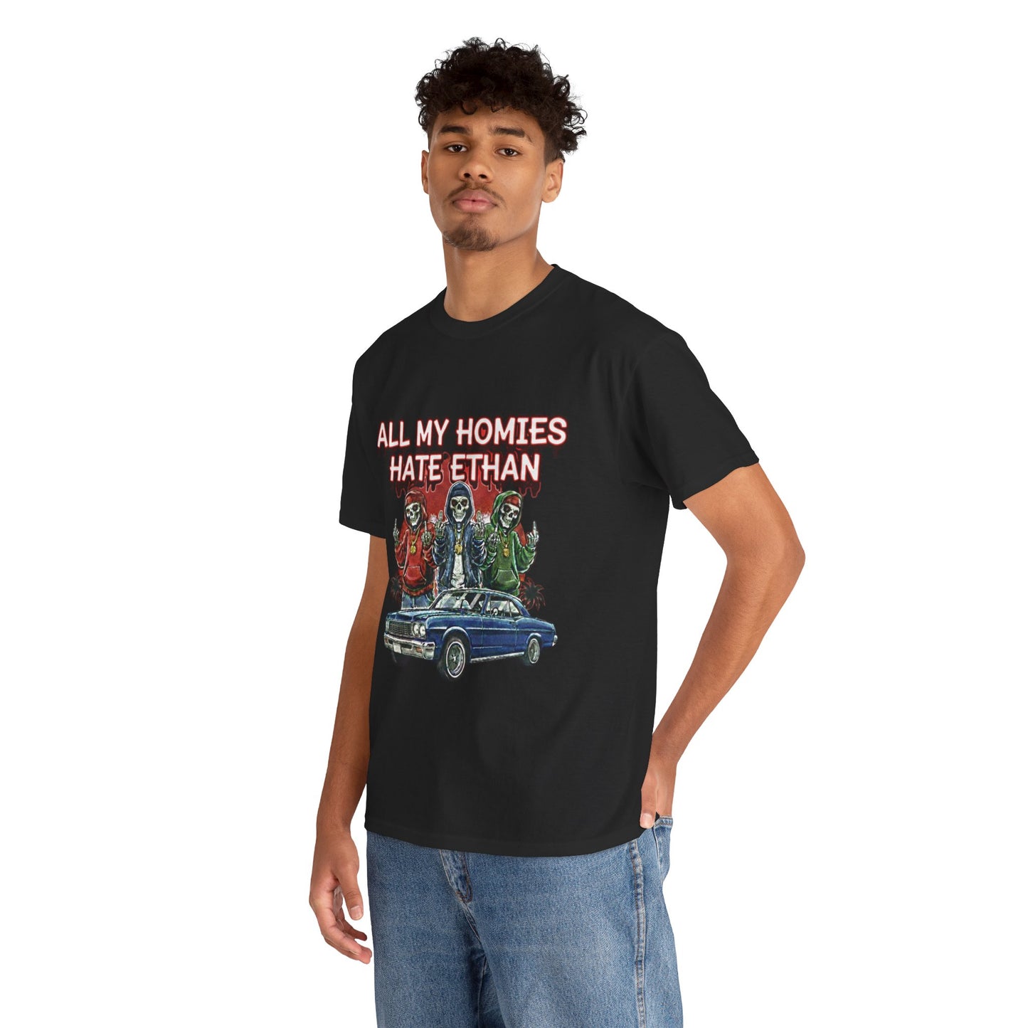 T‑Shirt — "All My Homies Hate Ethan" Vintage Lowrider Graphic Tee