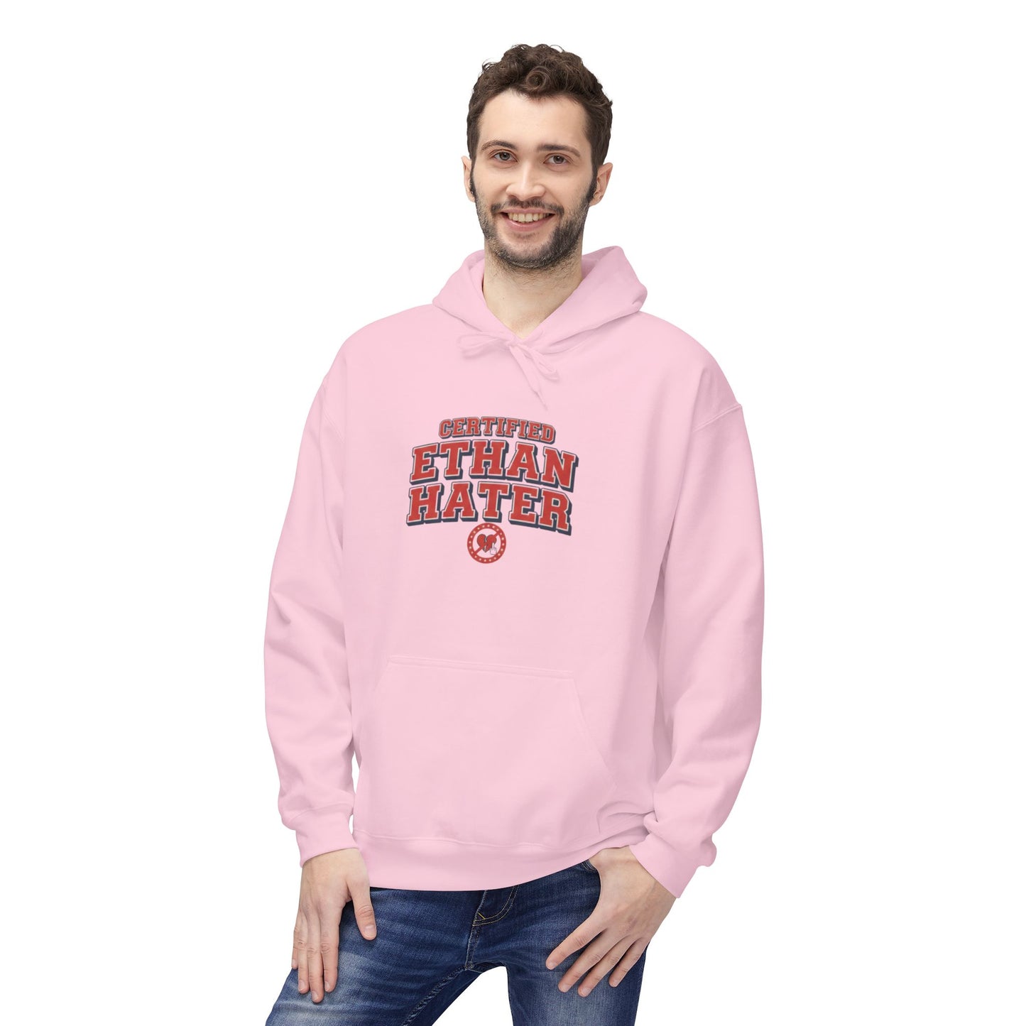 Hoodie - "Certified Ethan Hater" Vintage-Style Graphic Hoodie