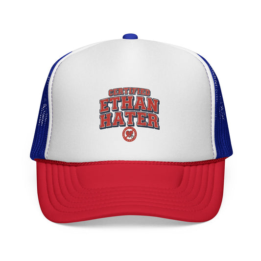 Trucker Cap — "Certified Ethan Hater" Retro Mesh Baseball Hat